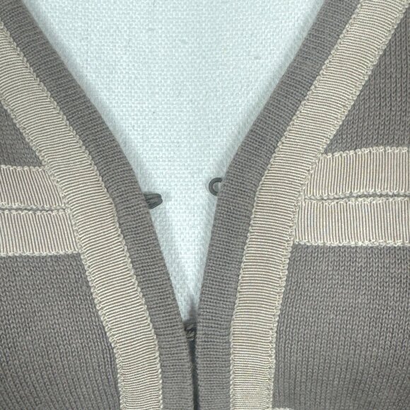 CABI Coporal Military Style Cardigan Taupe Sz M #281 EUC - Picture 3 of 6
